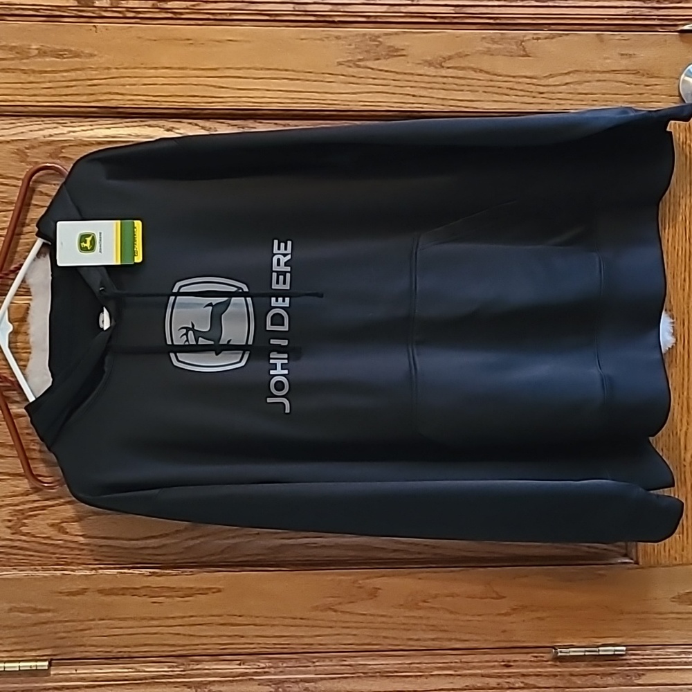 John Deere Hoodie Sweatshirt Black XL